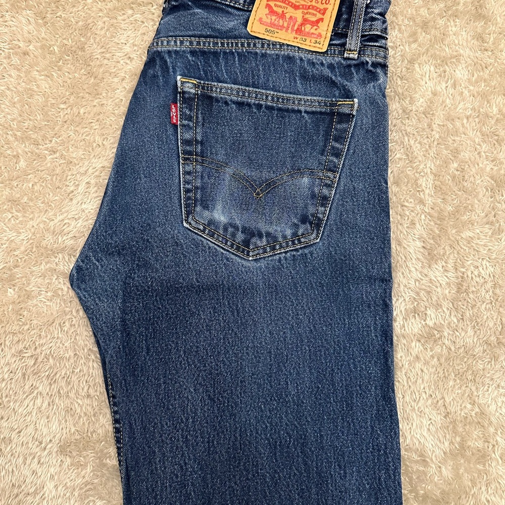 Levi's Men's Dark Indigo Straight Jeans